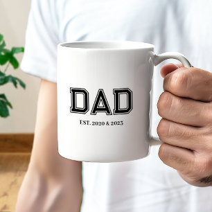Papa Richtte Eenvoudige Moderne Hoge School Typogr Koffiemok