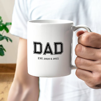 Papa Richtte Eenvoudige Moderne Hoge School Typogr Koffiemok