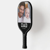 Papa Richtte Leuke Vette Foto Op Pickleball Paddle (Links)