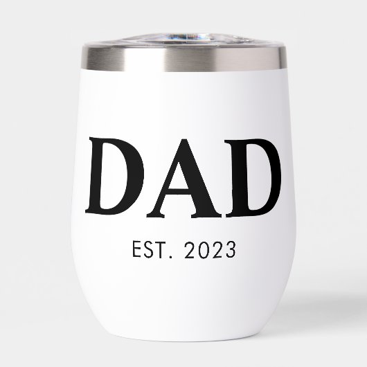Papa Richtte Minimaal Eenvoudige Tekst Op Jaar (Voorkant)