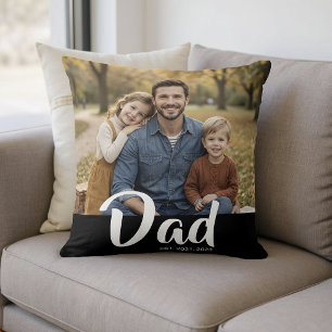 Papa Richtte Modern Schrift Foto Op Kussen