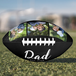 Papa Richtte Modern Schrift Zwart 3 Foto American Football
