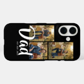 Papa Richtte Modern Schrift Zwart 3 Foto Case-Mate iPhone Case (Achterkant (horizontaal))