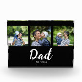Papa Richtte Modern Vet Schrift Zwart 3 Foto (Voorkant)