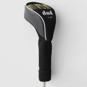 Papa Richtte Moderne 3 Foto Op Golfheadcover (Schuin)