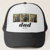 Papa Richtte Moderne 3 Foto Trucker Pet (Voorkant)