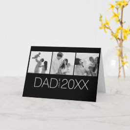 Papa Richtte Moderne Drie Foto Op   Kaart