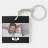 Papa Richtte Moderne Foto Op Sleutelhanger (Achterkant)
