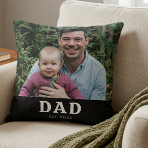 Papa Richtte Moderne Krachtige Foto Cadeau Kussen