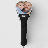 Papa Richtte Moderne Script Foto Op Golfheadcover (Voorkant)