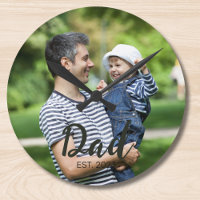 Papa Richtte Moderne Script Foto Op