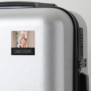 Papa Richtte Moderne Script Magneet op