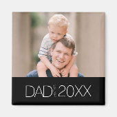 Papa Richtte Moderne Script Magneet op (Voorkant)