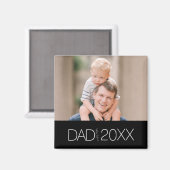 Papa richtte moderne scriptmagneet op magneet (Voorkant / Achterkant)