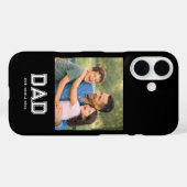 Papa Richtte Moderne Tekst Foto Zwart op Case-Mate iPhone Case (Achterkant (horizontaal))