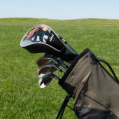 Papa Richtte Moderne Typografie Foto Golfheadcover (Insitu)