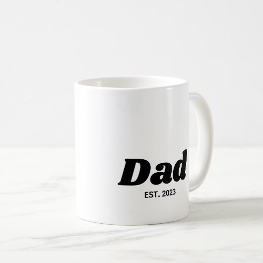 Papa Richtte Moderne Typografie Op Koffiemok (Voorkant rechts)