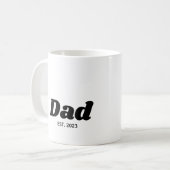 Papa Richtte Moderne Typografie Op Koffiemok (Voorkant links)