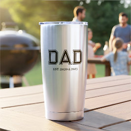 Papa Richtte Moderne Typografie Op Nieuw Cadeau Vo Geïsoleerde Drinkbeker