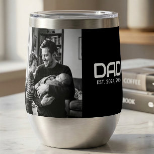 Papa Richtte Stout Zwarte Foto Thermische Wijn Tum