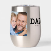 Papa Richtte Zwarte Foto Op (Voorkant)