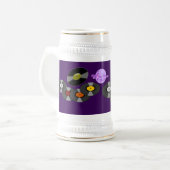 Papa Rocks MoonDreams Retro Records Beer Stein Bierpul (Voorkant links)