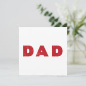 Papa [Rode vervormde tekst] (Staand voorkant)