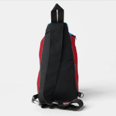 Papa [Rode verweerde tekst] Sling Bag (Achterkant)