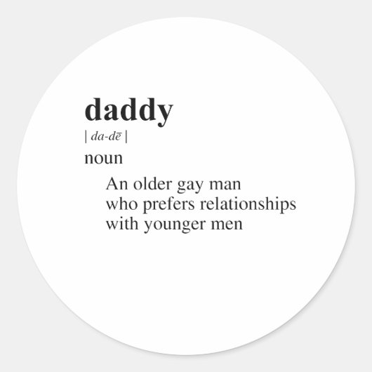 PAPA RONDE STICKER (Voorkant)