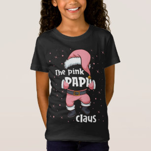 Papa Roze Sinterklaas Familie Bijpassende Kerstmis T-shirt