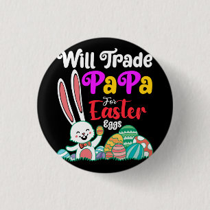 Papa Ruilen Voor Paaseieren Ronde Button 3,2 Cm