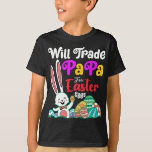 Papa Ruilen Voor Paaseieren T-shirt