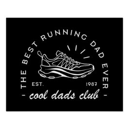 Papa runnen club lopen marathonloper atletische es perfect poster
