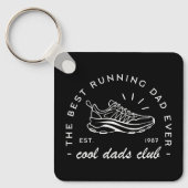 Papa runnen club lopen marathonloper atletische es sleutelhanger (Voorkant)