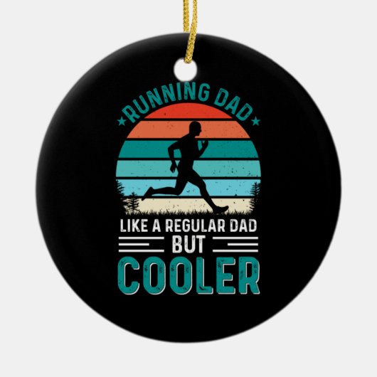 Papa runnen keramisch ornament (Voorkant)