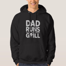 Papa runt de grill BBQ