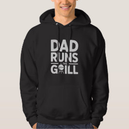 Papa runt de grill BBQ Hoodie
