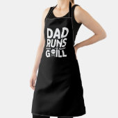 Papa runt de grill BBQ Schort (Insitu)