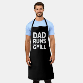 Papa runt de grill BBQ Schort