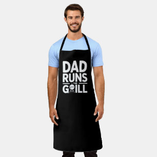 Papa runt de grill BBQ Schort