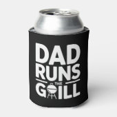 Papa runt de grill leuke BBQ Blikjeskoeler (Blikje Voorkant)