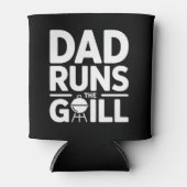 Papa runt de grill leuke BBQ Blikjeskoeler (Voorkant)