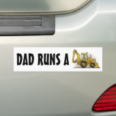 Papa runt een Bumpersticker (Op auto)
