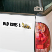 Papa runt een Bumpersticker (Op Truck)