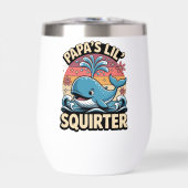 Papa’s Lil’ Squirter – Schattigee Retro Whale (Voorkant)