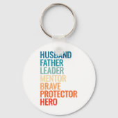 Papa S Voor Mannen  Echtgenoot Retro Daddy Vaders Sleutelhanger (Voorkant)