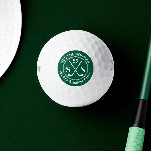 Papa 's Werelds Grootste Vader' groen Golfballen