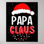 Papa Santa Claus Christmas Matching Costume Poster (Voorkant)