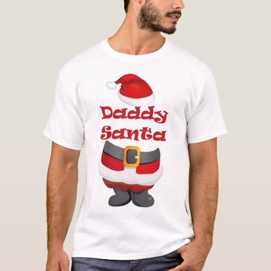 Papa Santa Mannen Shirt (Voorkant)