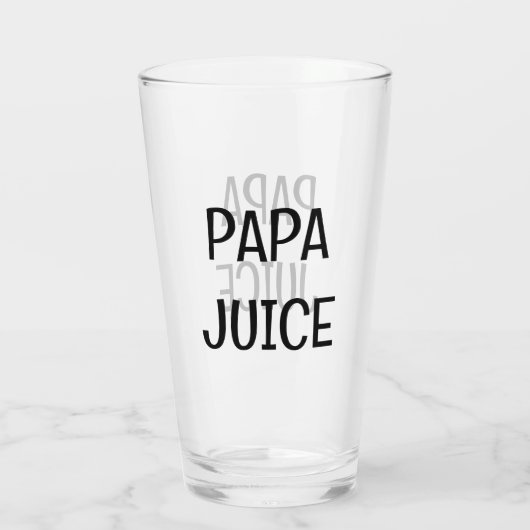papa sap glas (Achterkant)
